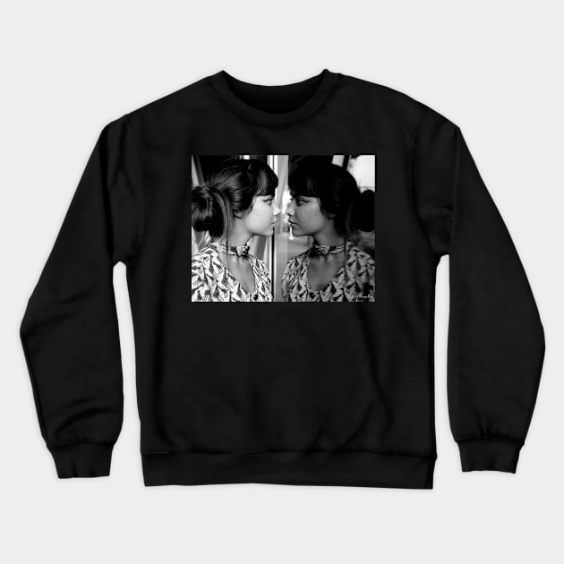 Lèche Vitrine aux Champs-Élysées Crewneck Sweatshirt by BadHabitsLounge